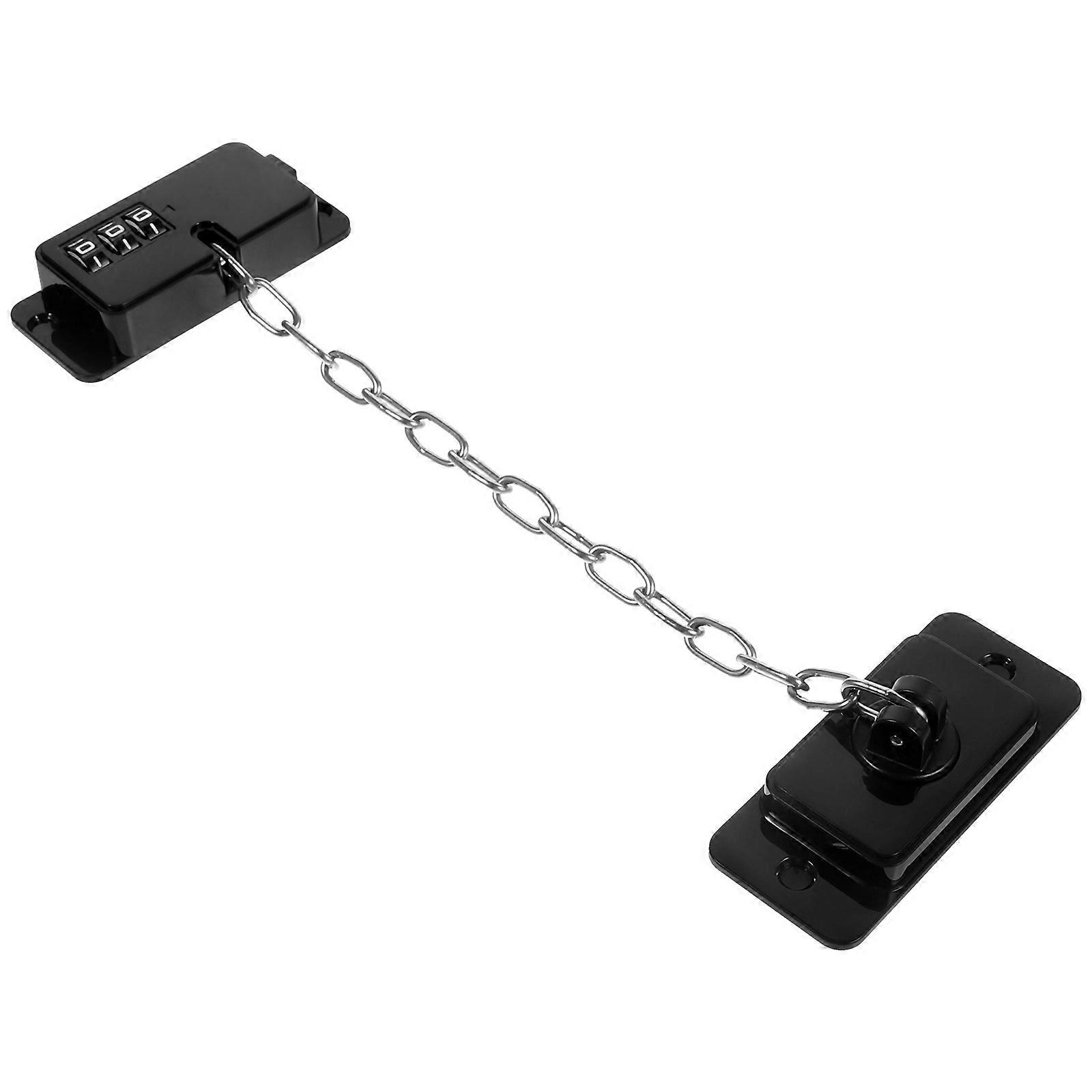 Child Safety Fridge Lock with Password Protection for Home Use Black