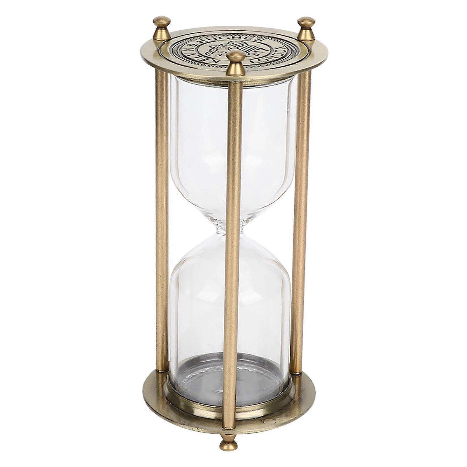 Hourglass Timer Clock Without Sand, Elegant Decorative Design for Living Room or Office Desk