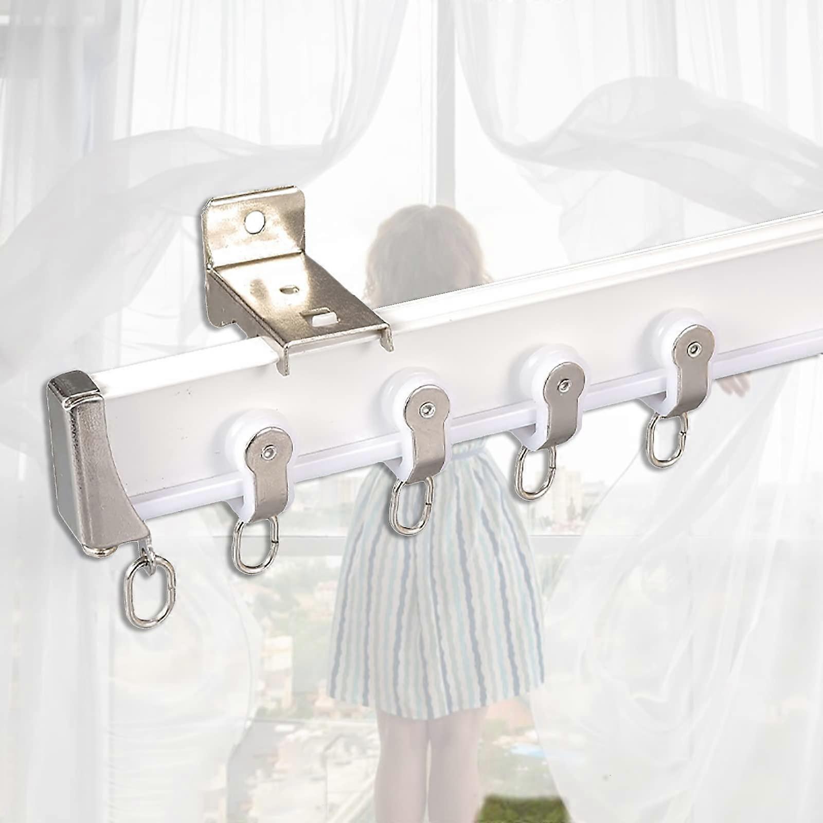 Flexible Ceiling Curtain Track for Room Divider, Smooth Sliding Heavy Duty Rail 3.2m Bay Window