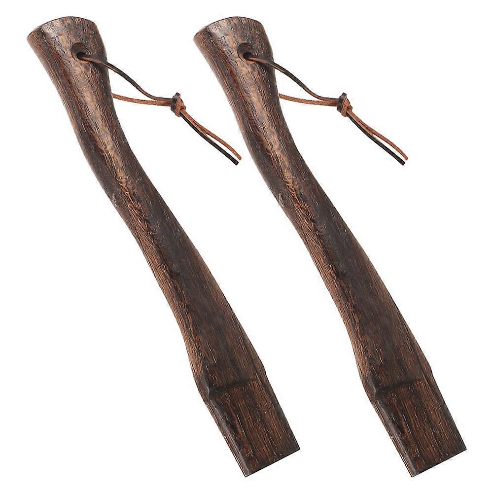 Wooden Handle Replacement with Durable Coffee Wood for Home Use and Outdoor Activities 2 Pieces