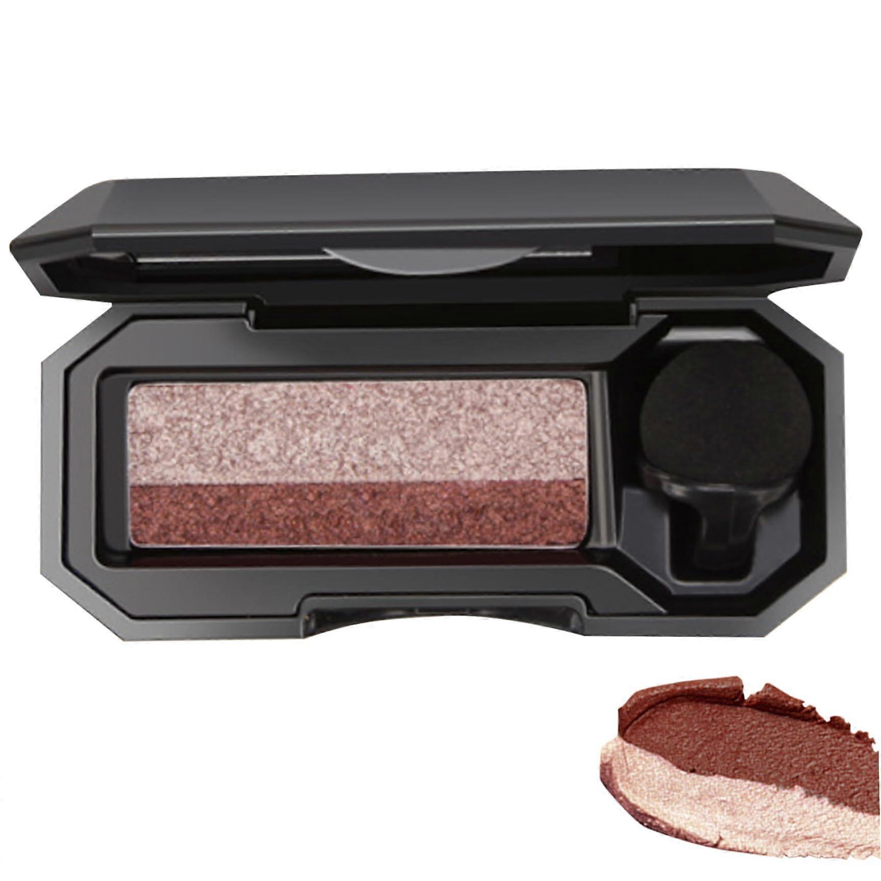 Glitter Eyeshadow Palette 2 Colors  Pigmented Waterproof LongLasting Compact with Brush