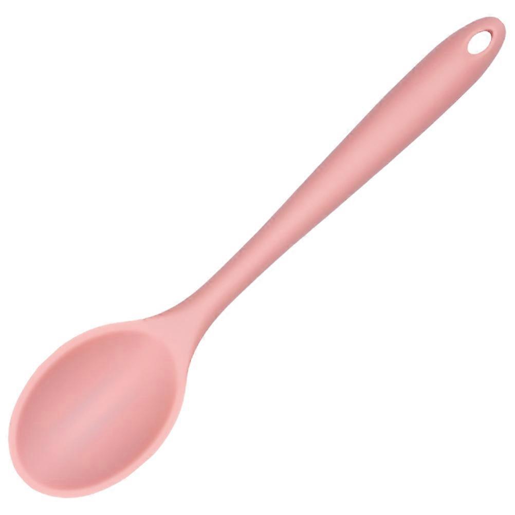 Pink Silicone Cooking Spoon Kitchen Spoon for Serving 1 Utensil