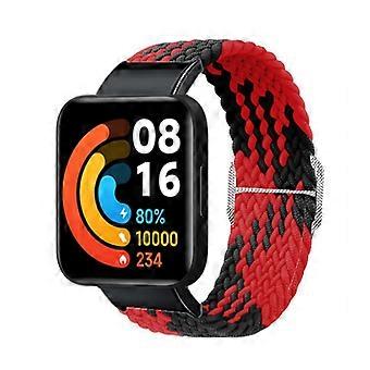 Ersatzarmband für Xiaomi Redmi Watch 2, geflochtenes, elastisches Nylon-Smartwatch-Armband mit Metall-C