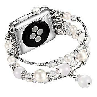 Agate Beads Pearl Watch Bracelet Band for Apple Watch Series 11 10 42mm 9 8 7 41mm SE3 SE2 SE 6 5 4 
