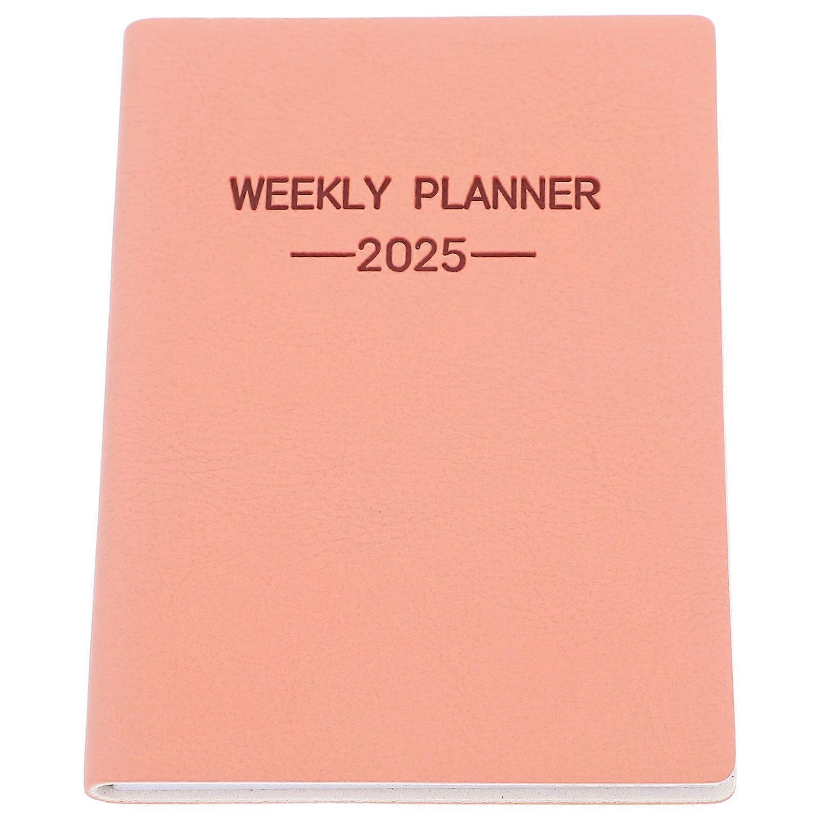Mini Pocket Planner 3Pcs 2025 Weekly Notebook for Home Office School