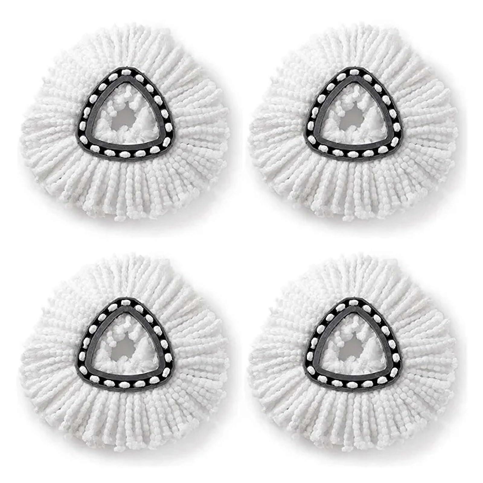 4PCS Spin Mop Replacement Head Microfiber Mop Refills Compatible with OCedar and Vileda