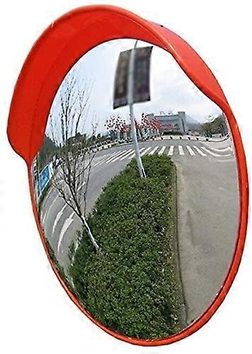 80cm Convex Safety Mirror with Wide Angle View, Rainproof Sunscreen for Intersection Blind Spots