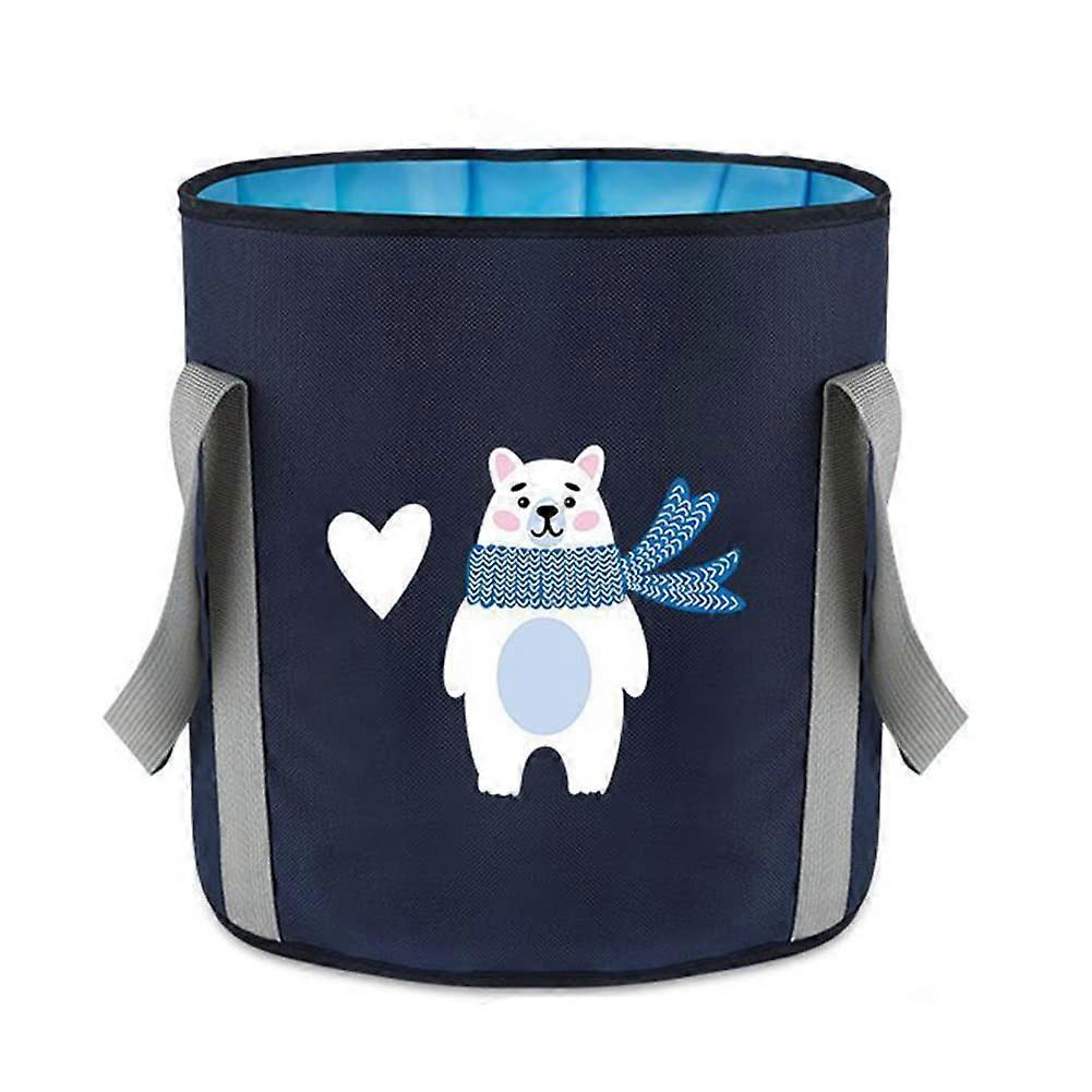 Collapsible Basin with Heat Retention Layer for Foot Bath, Waterproof Foldable Design for Camping