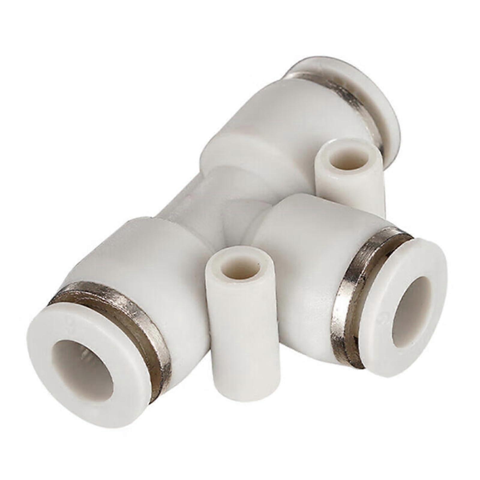 Quick Connect Tube Fitting PEG Reducing T Joint Connector White PEG1210 LeakProof Easy Install