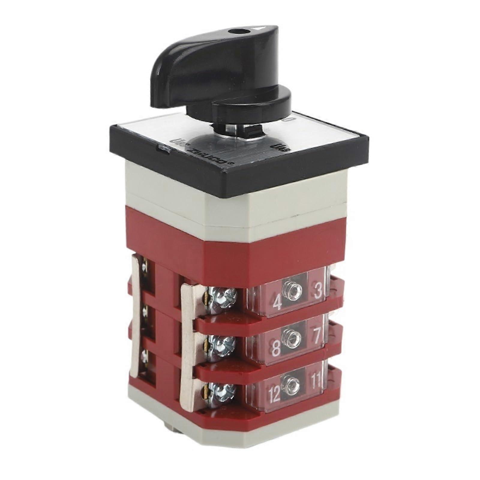 16A 4 Position 3 Pole Cam Switch for ThreePhase Voltage Selection and  Current Control
