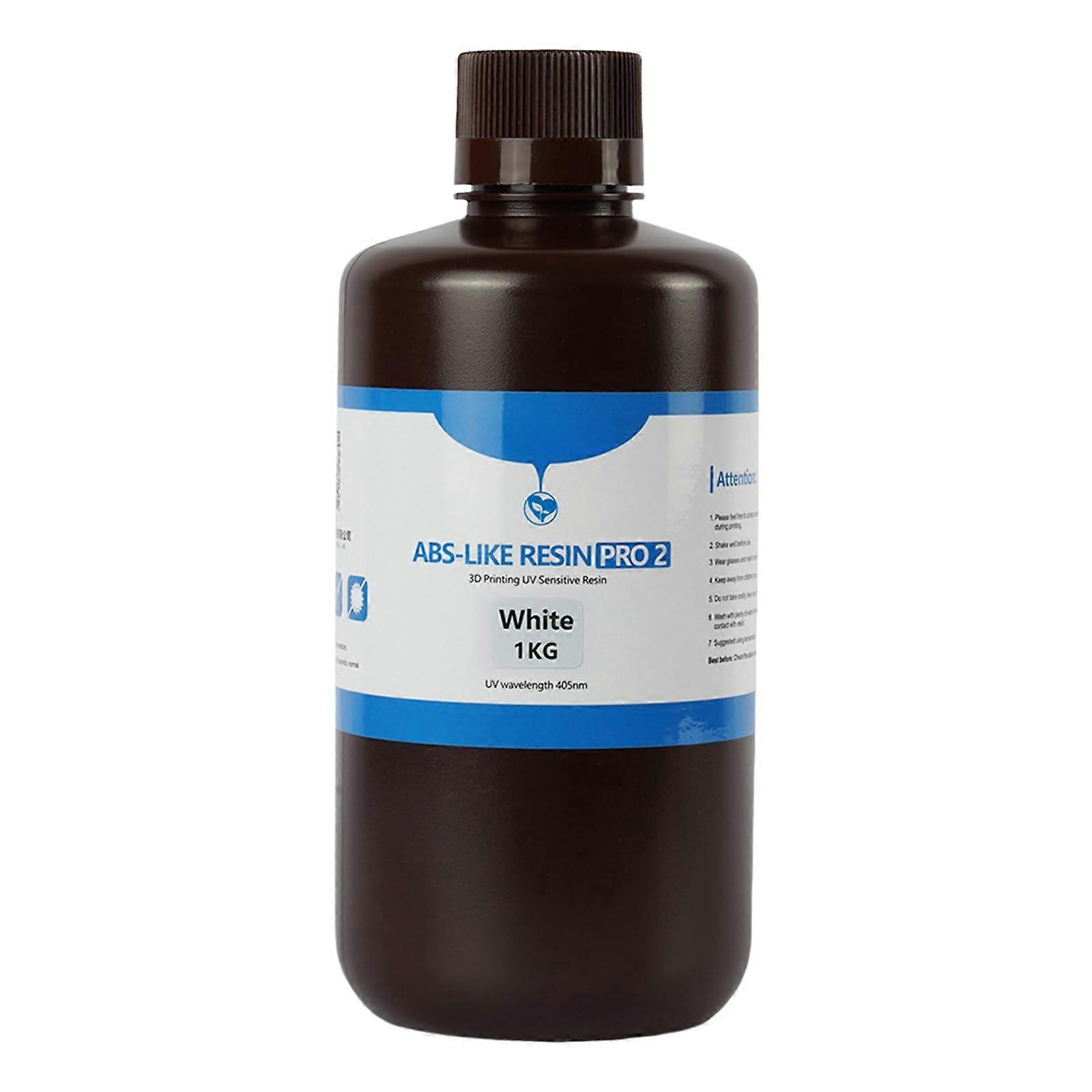 ABSLike 3D Printer Resin White, Fast UV Curing  Strength Photopolymer for LCD Printing