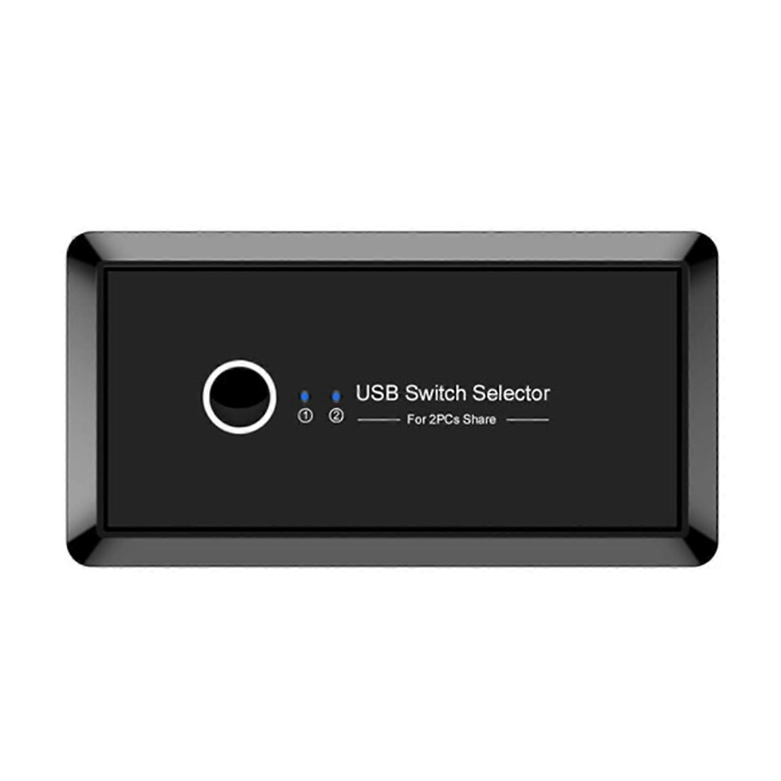 USB 3.0 Switch for 4 Computers and 2 Devices with OneClick Switching and Speed Transfer