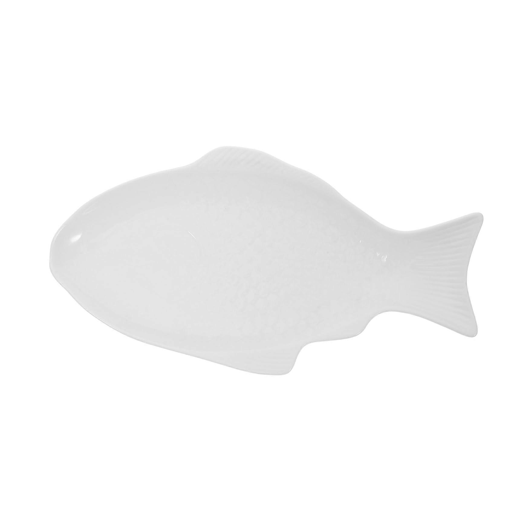 Large Ceramic Fish Shaped Serving Plate for Parties and Elegant Table Presentation