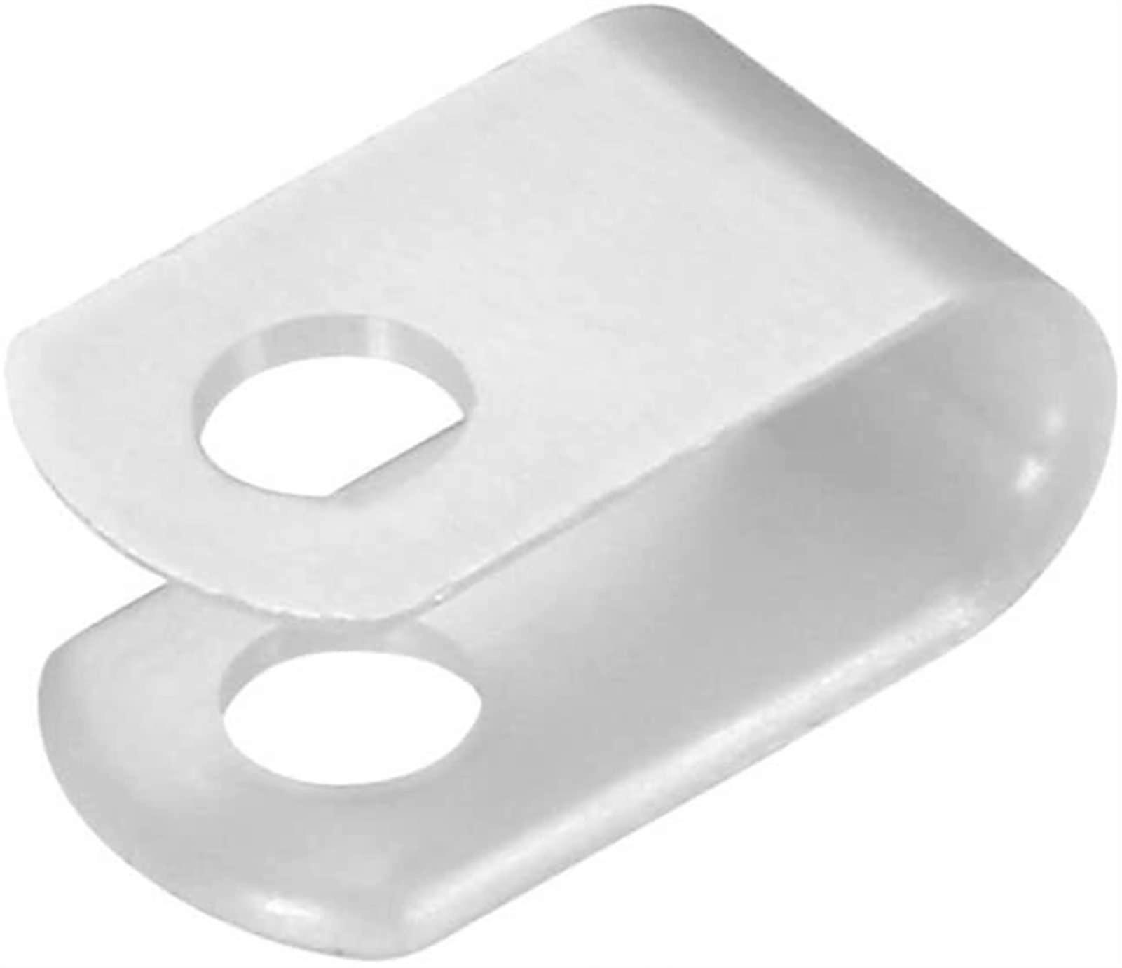 Cable Clips 100pcs R Type Nylon Screw Mount Wire Management Clips for Secure Cable Organization White