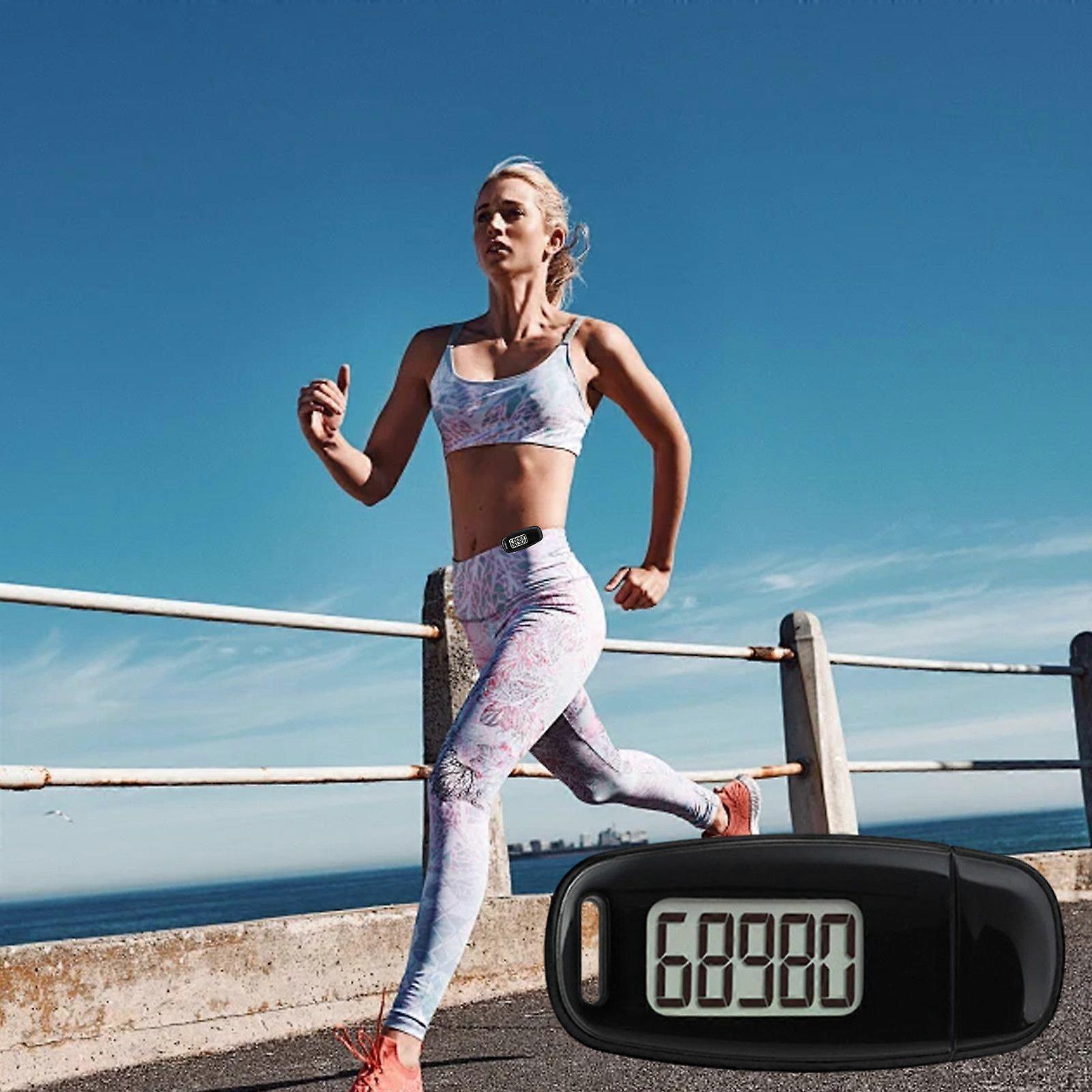 Pedometer For Walking LCD Digital Display Small Portable Step Counter For Walking With Cli