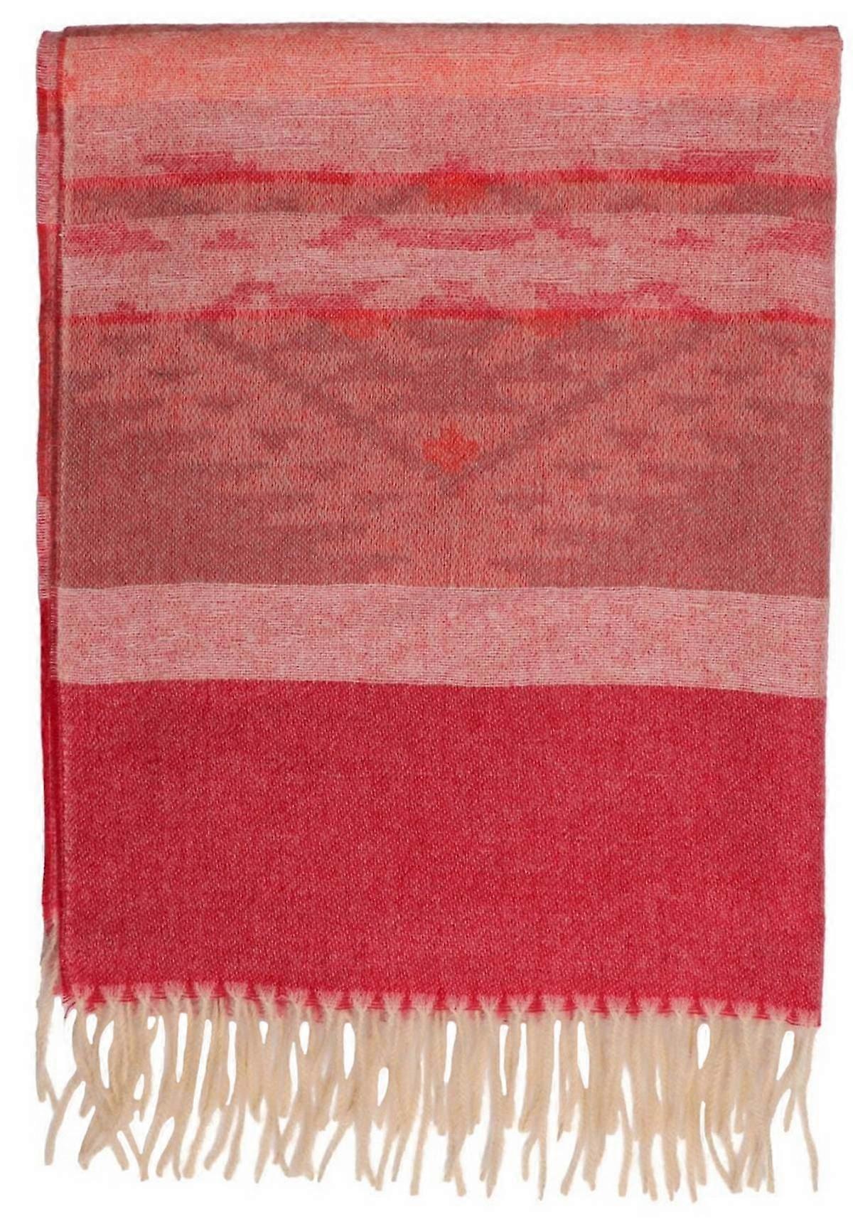 Zelly Aztec Print Scarf - Red