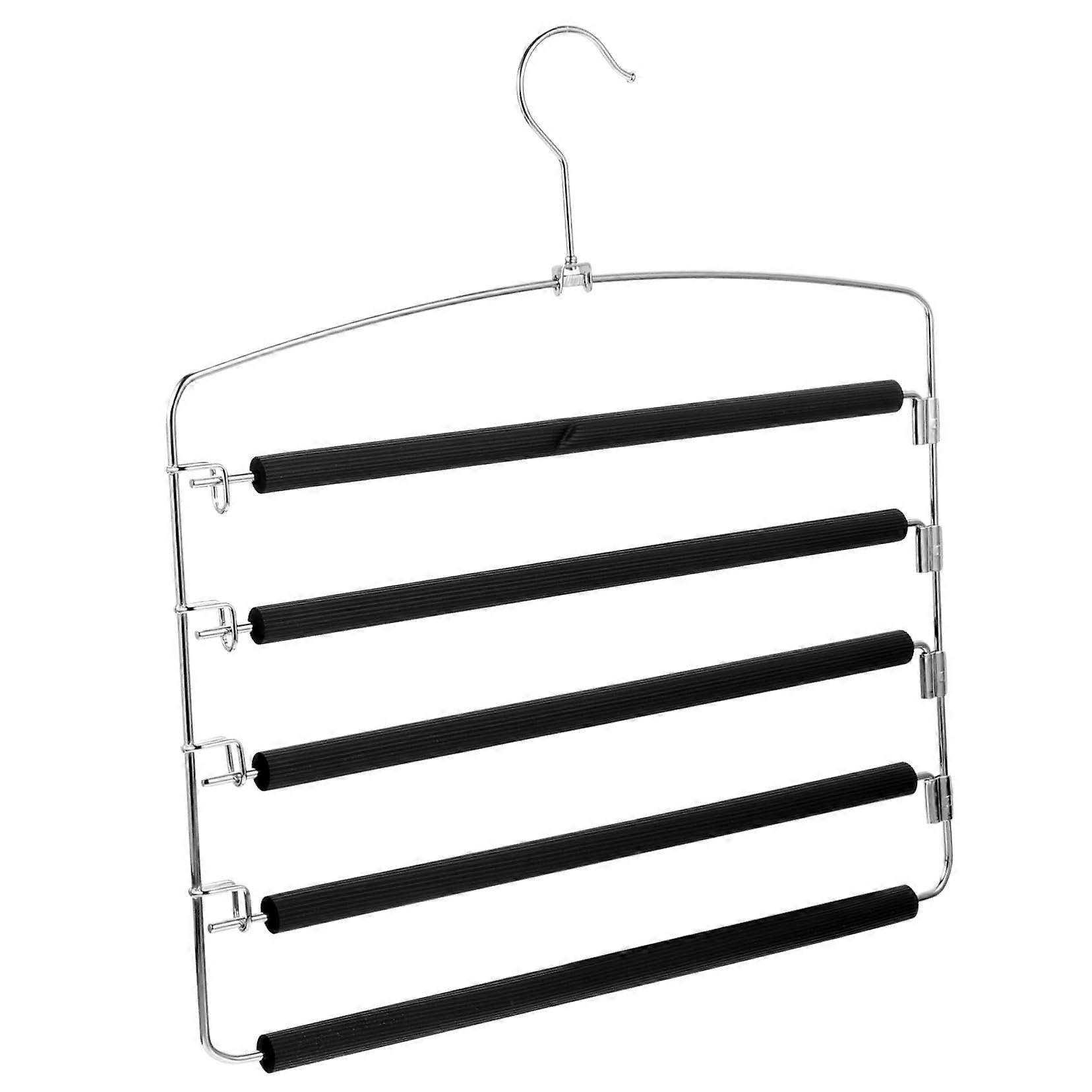 Space Saving Pants Hanger for Closet, Multi Layer Trouser Organizer for Jeans and Skirts