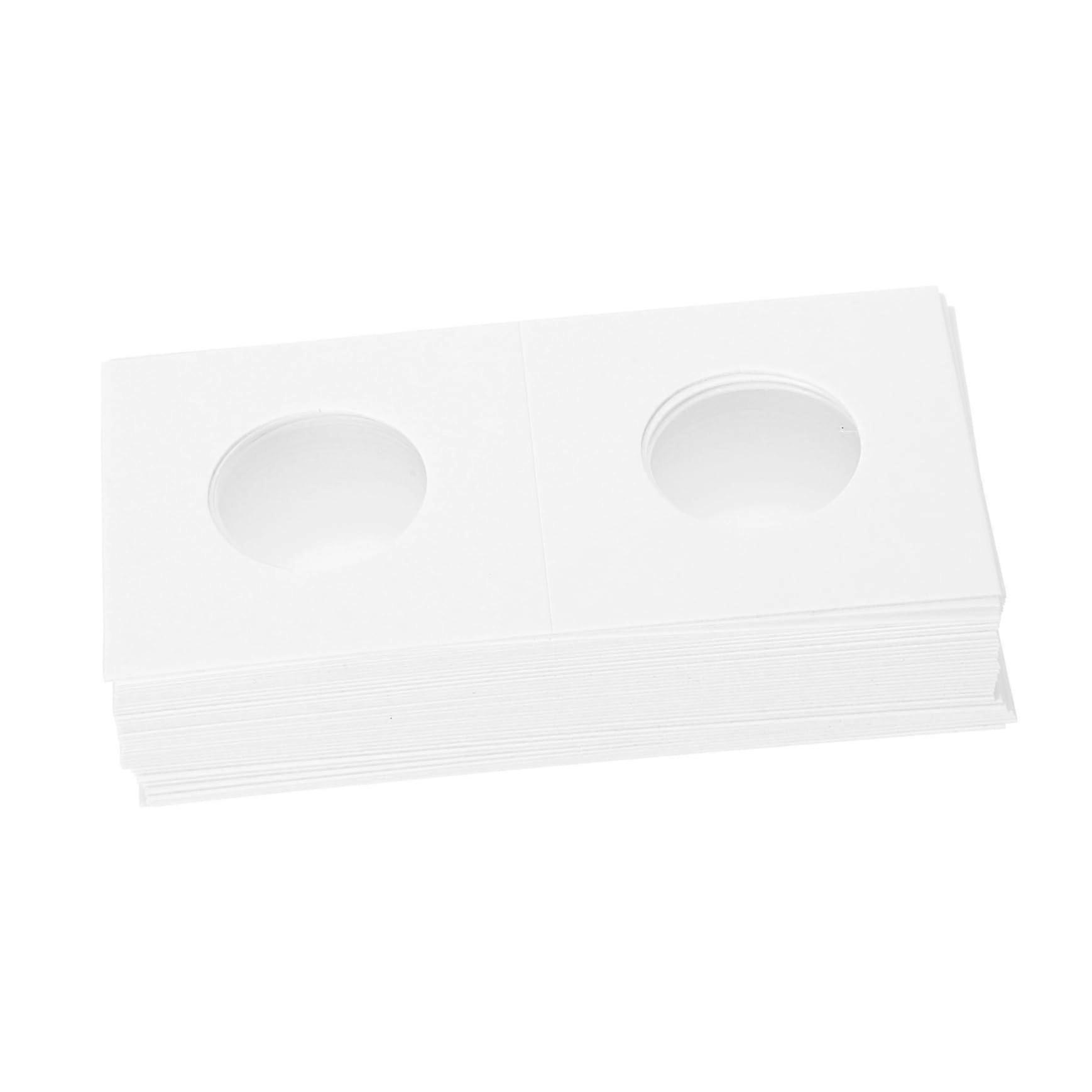 100pcs Protective Cardboard Coin Flips with Clear Windows for Collectors Storage