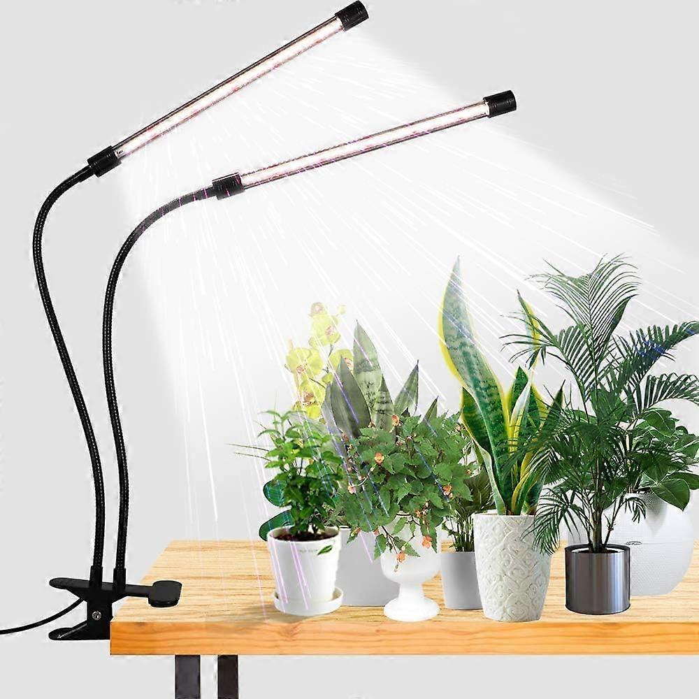 LED Grow Light Full Spectrum for Indoor Plants with Timer, 10Level Dimmable, USB Gooseneck
