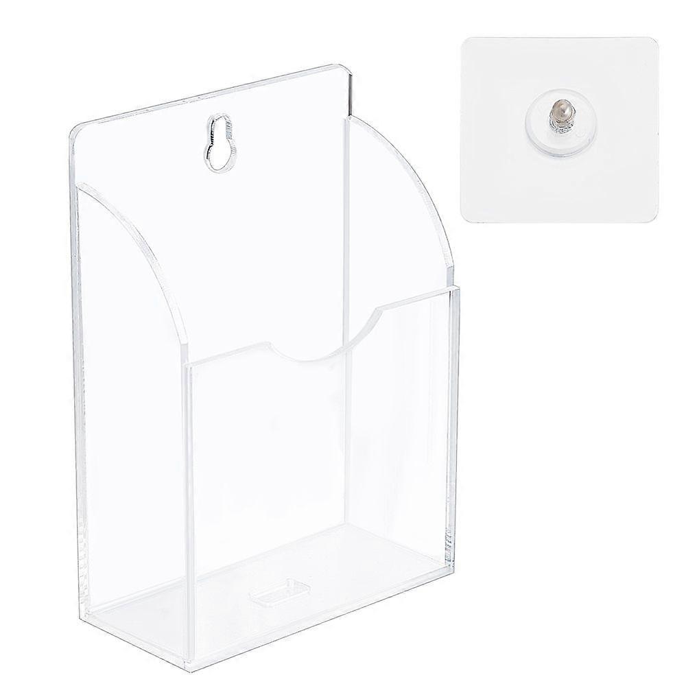 Transparent Acrylic Wall Mounted Storage Display box Display Stand Clear 95x46x135mm
