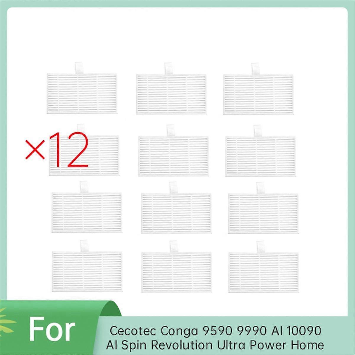 12 Pcs Filter for Home Sweeper Accessories