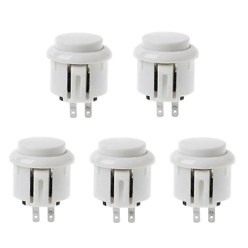 5pcs 24mm Arcade Game Round Button Diy Arcade Controller For  Jamma Mame
