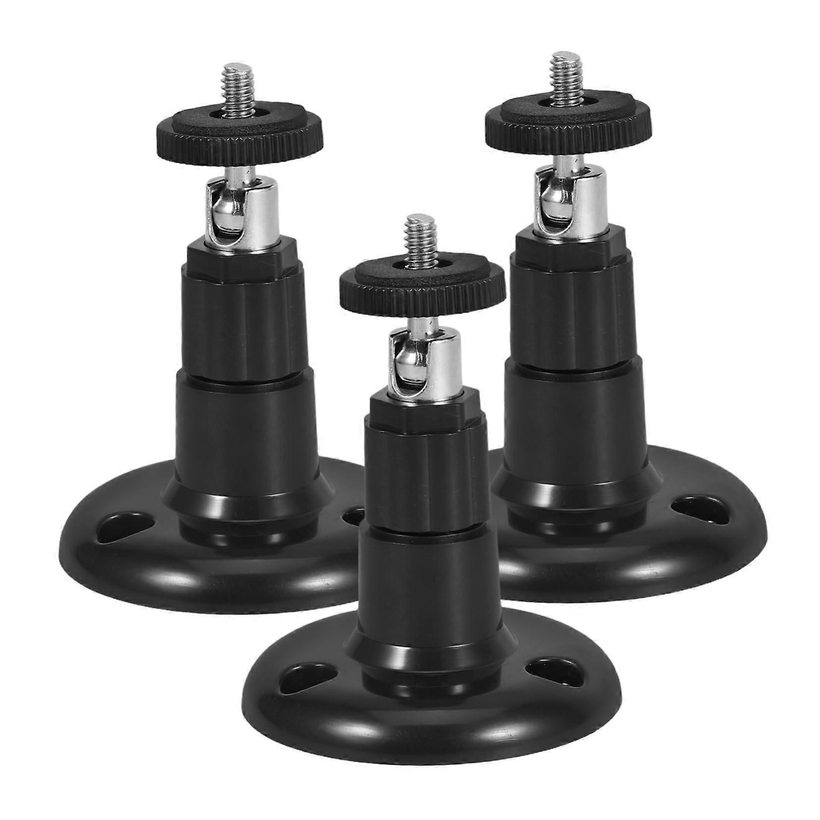 Security Camera Wall Mount Bracket 3pcs Adjustable Viewing Angle Indoor Outdoor Easy Installation