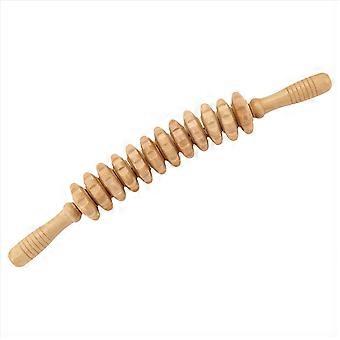 12 rouleaux masseur en bois Exercice incurvé Roller sticks Corps entier Thérapie par le bois Outils de massage Muscle