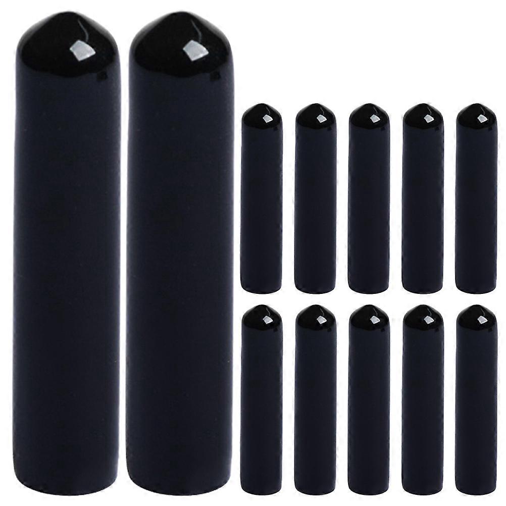 Pourer Caps for Dispensing 12Pcs Black Rubber Covers