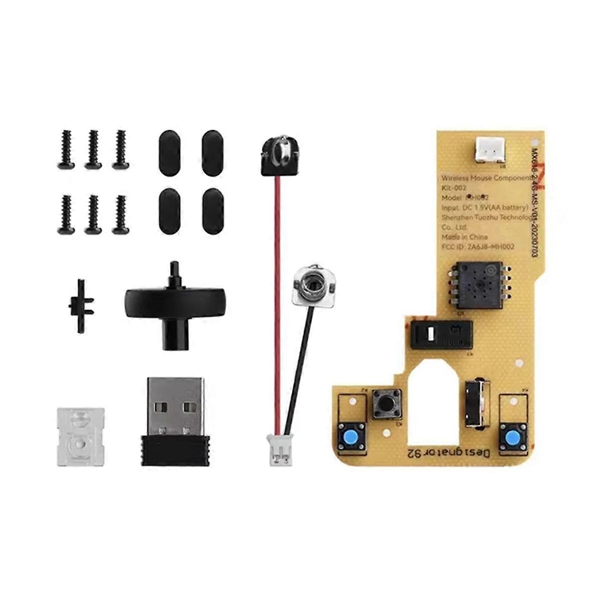 For Bamboo Lab DIY 3D Printing Wireless Mouse Kit Model 002 Computer Mouse Components with Printer P