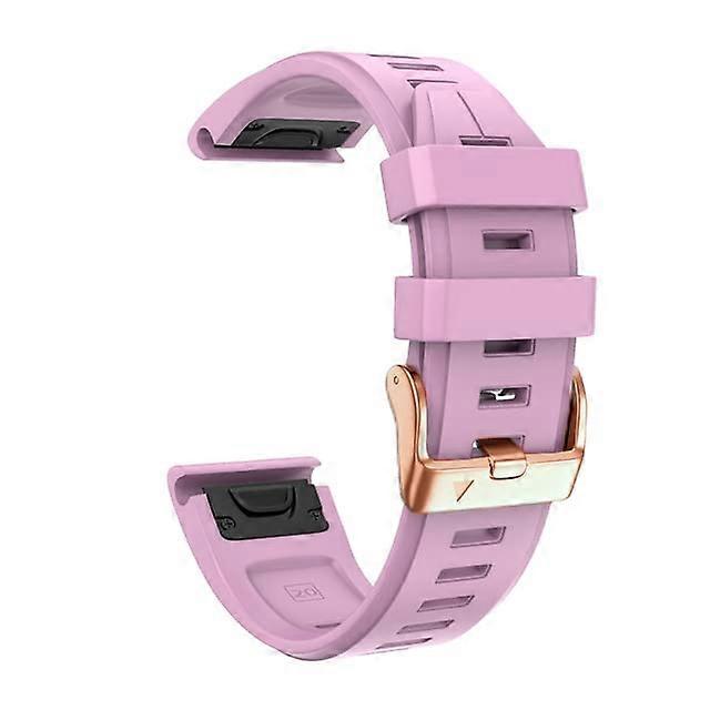 Pink Silicone Quick Release Adjustable Durable Replacement Strap for Garmin Instinct 2S Watch