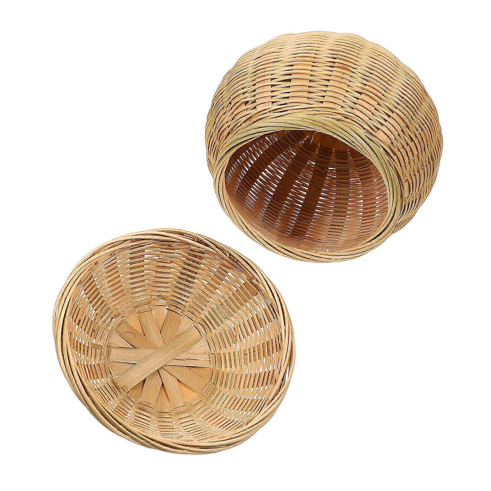 Bamboo Baskets Multifunctional Egg Bamboo Woven Basket for Storage Use