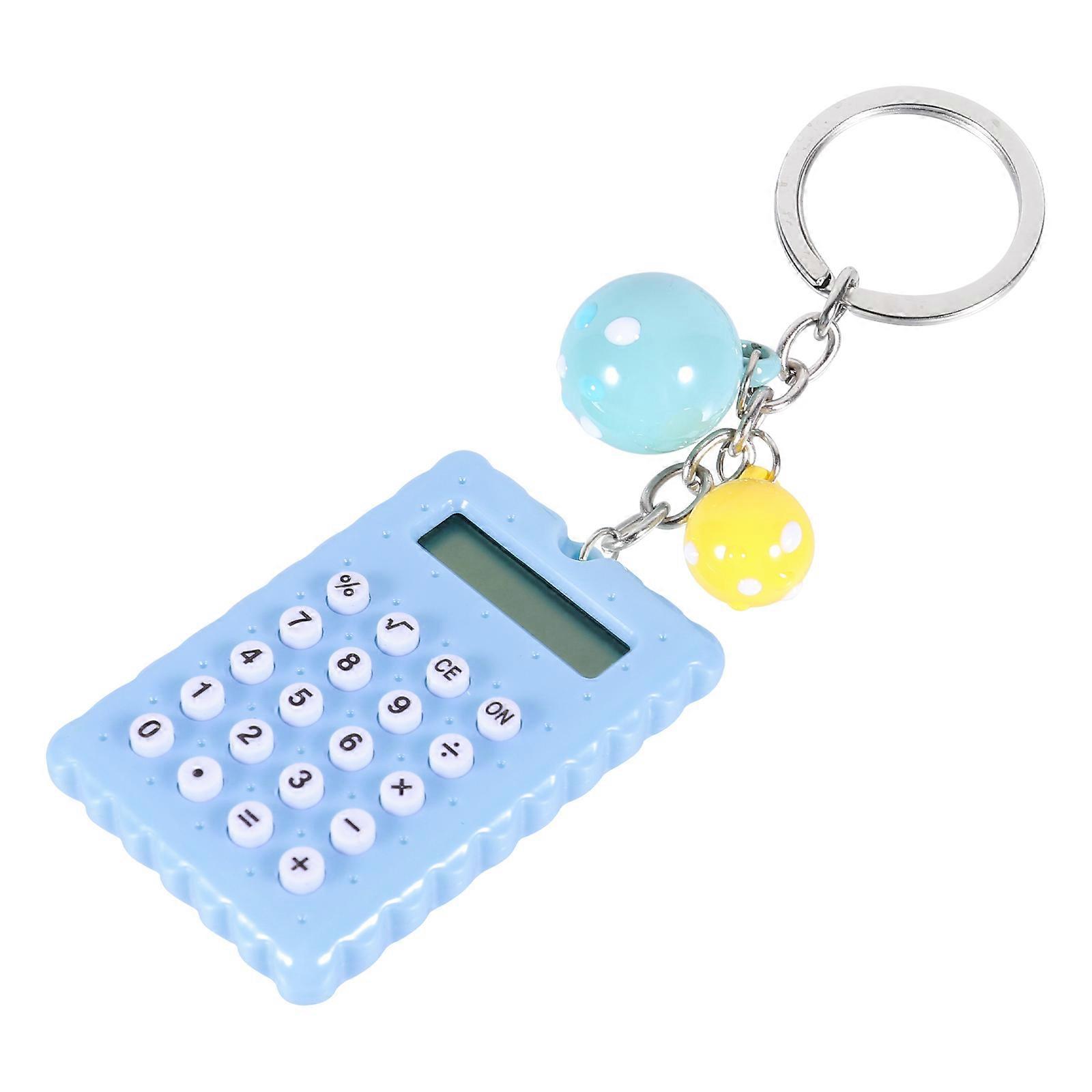 Mini Calculator Portable Calculator for Calculating 8-Digit Display with Keychain