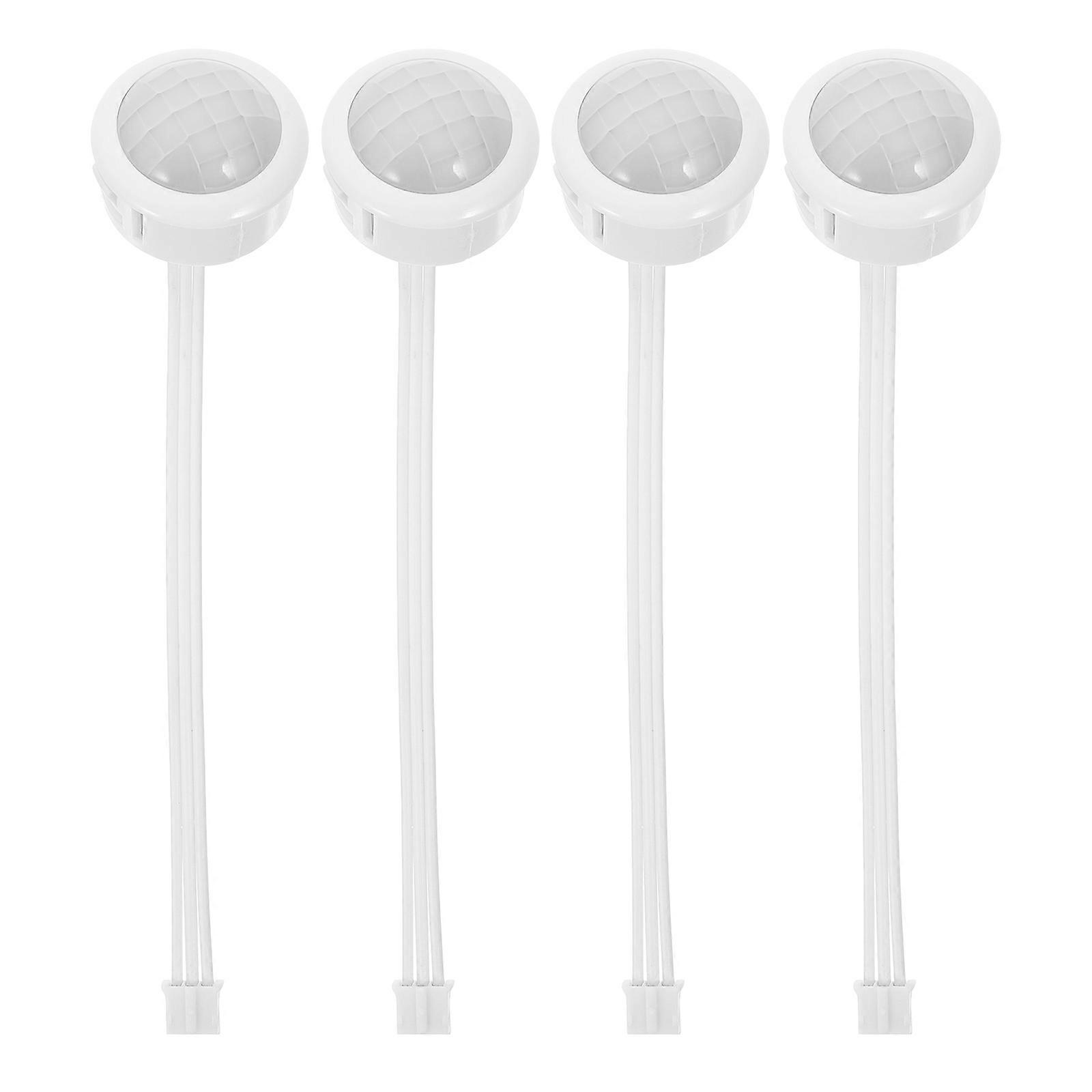 Infrared Motion Sensor Controller for Switch 4Pcs White LED Hallway Sensor