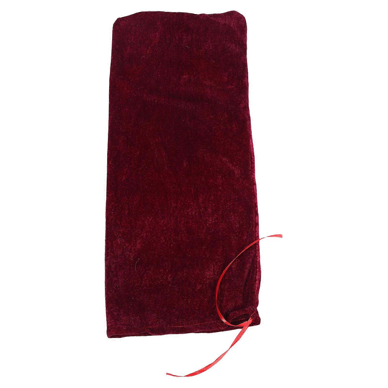 Violin Cloth Plush Cover for Storage Dark Red Scratch Resistant Protector