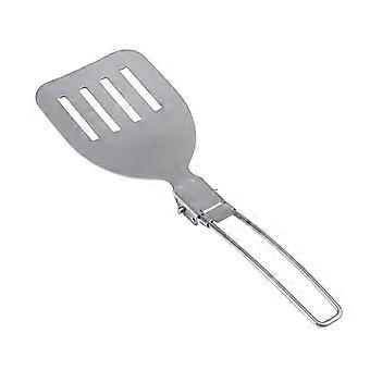 Vaisselle en acier inoxydable pliable avec poignée creuse, ustensiles de cuisine portables pour le camping, la randonnée et les pique-niques.