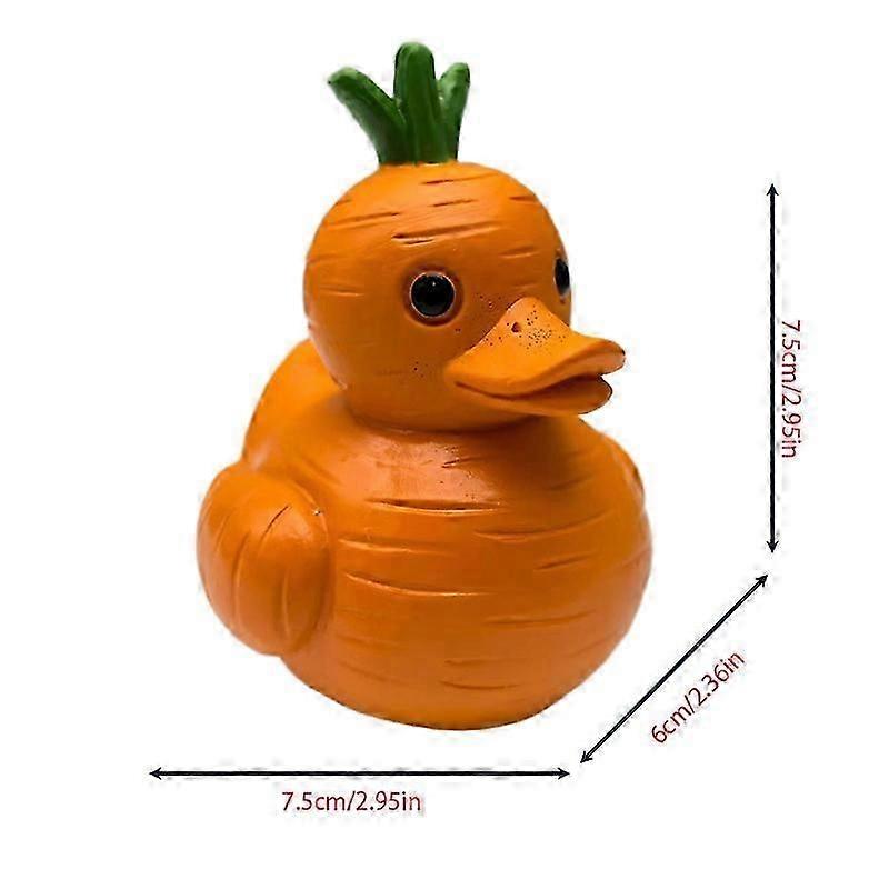 Whimsical Vegetable Duck Resin Crafts