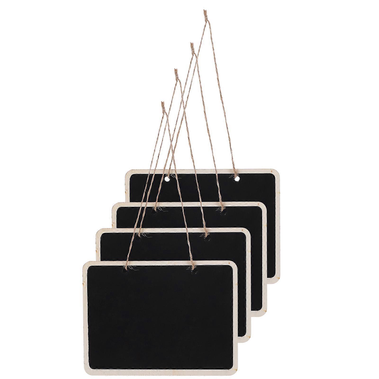 Mini Chalkboard Signs Rectangular Hanging Blackboard for Leaving Message 28Pcs