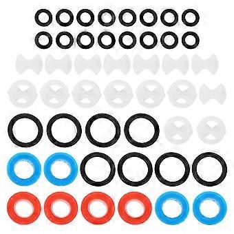 8 Set Ceramic Disc Faucet Cartridge Replacement, Pleochroic Washer Assortment, Brass Valve Core Faucet Repair Kit for Kitchen, Bathroom, Shower Water 