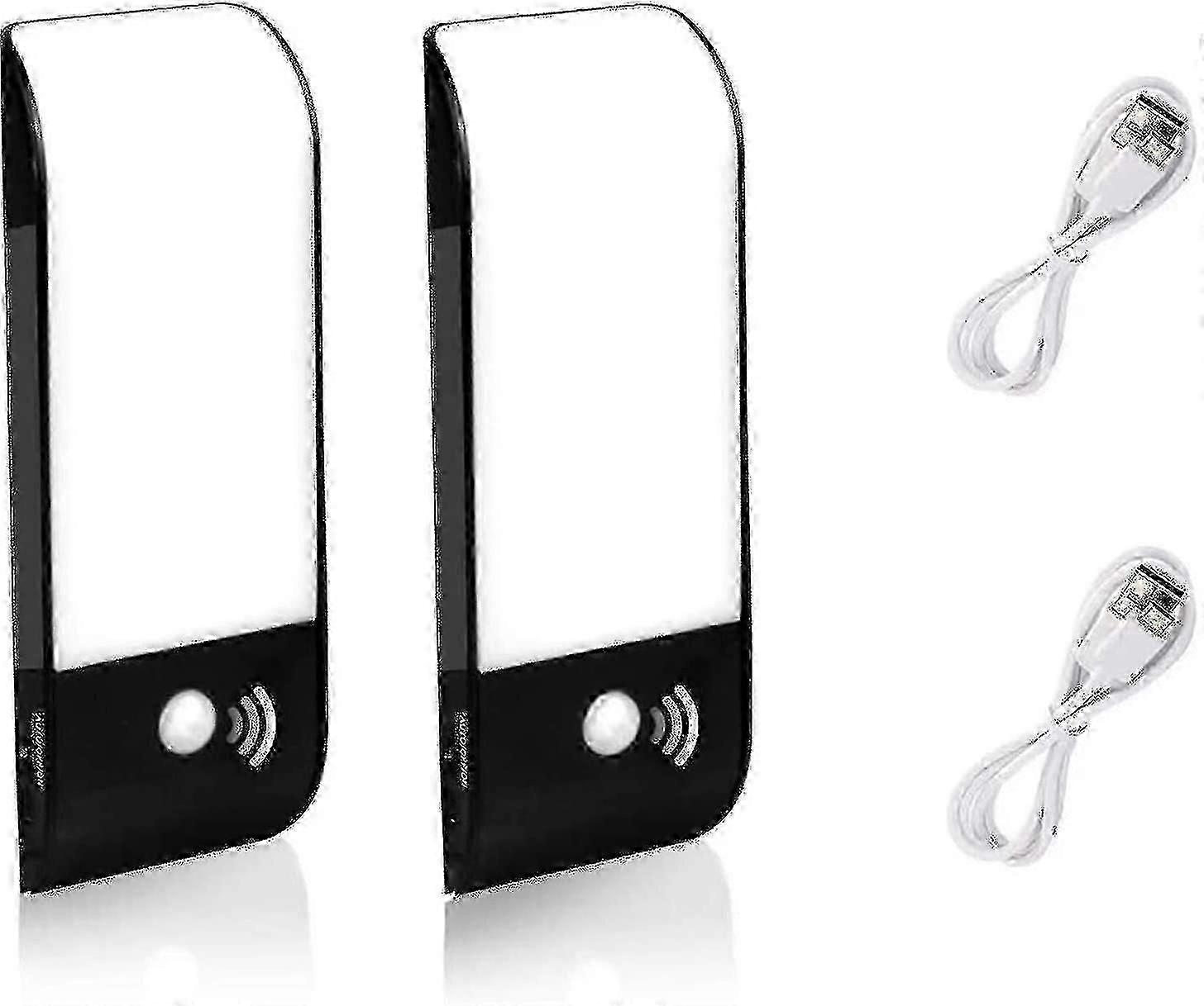 2 Pack Charge-Powered LED Night Light Automatic Motion Sensor Closet Lamp