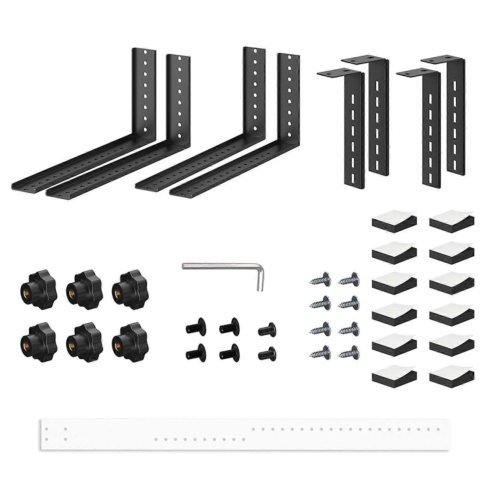 Under Desk CPU Mount Bracket Vertical & Horizontal PC Case Holder Heavy Duty 77LBS Load Space Saving Computer Tower Mounting Bracket