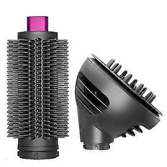 Spazzola volumizzante rotonda e diffusore per onde e ricci compatibile con l'accessorio per arricciacapelli Airwrap HS01 HS05 HS08 B