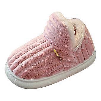 Warme, pluche katoenen pantoffels voor peuters en baby's, antislip binnenschoenen, geschikt voor kindervoetjes.