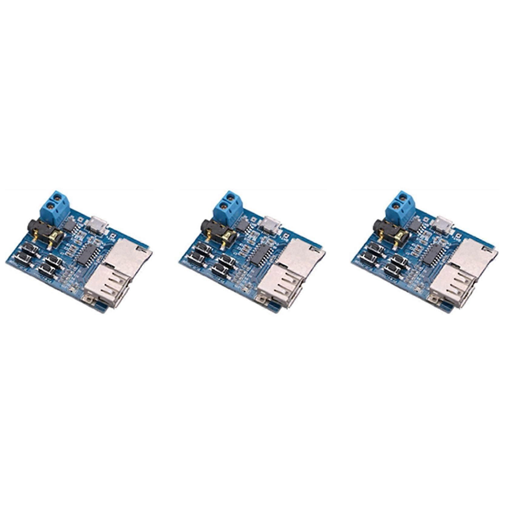 3X Mp3 Lossless Decoding Board Mp3 Decoder Module TF Card U Disk Decoding Player Comes with Power Amplifier