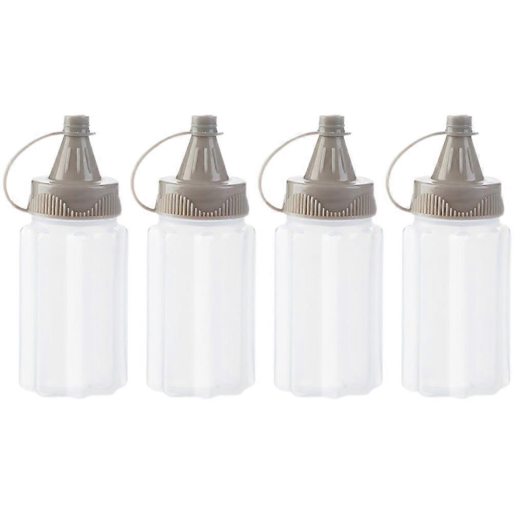 Sauce Squeezing Bottles Mini Condiment Bottle Set Leakproof Function 4Pcs