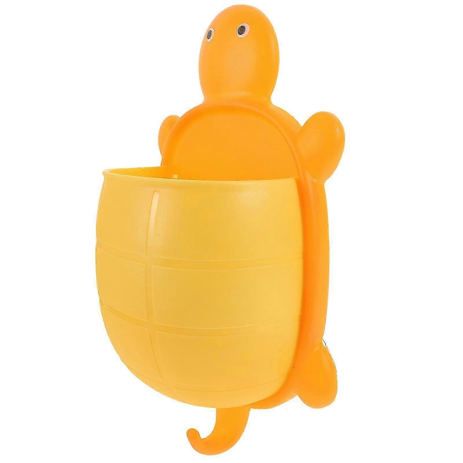 Bathroom Storage Rack Orange Toothbrush Holder for Organizing 3Pcs