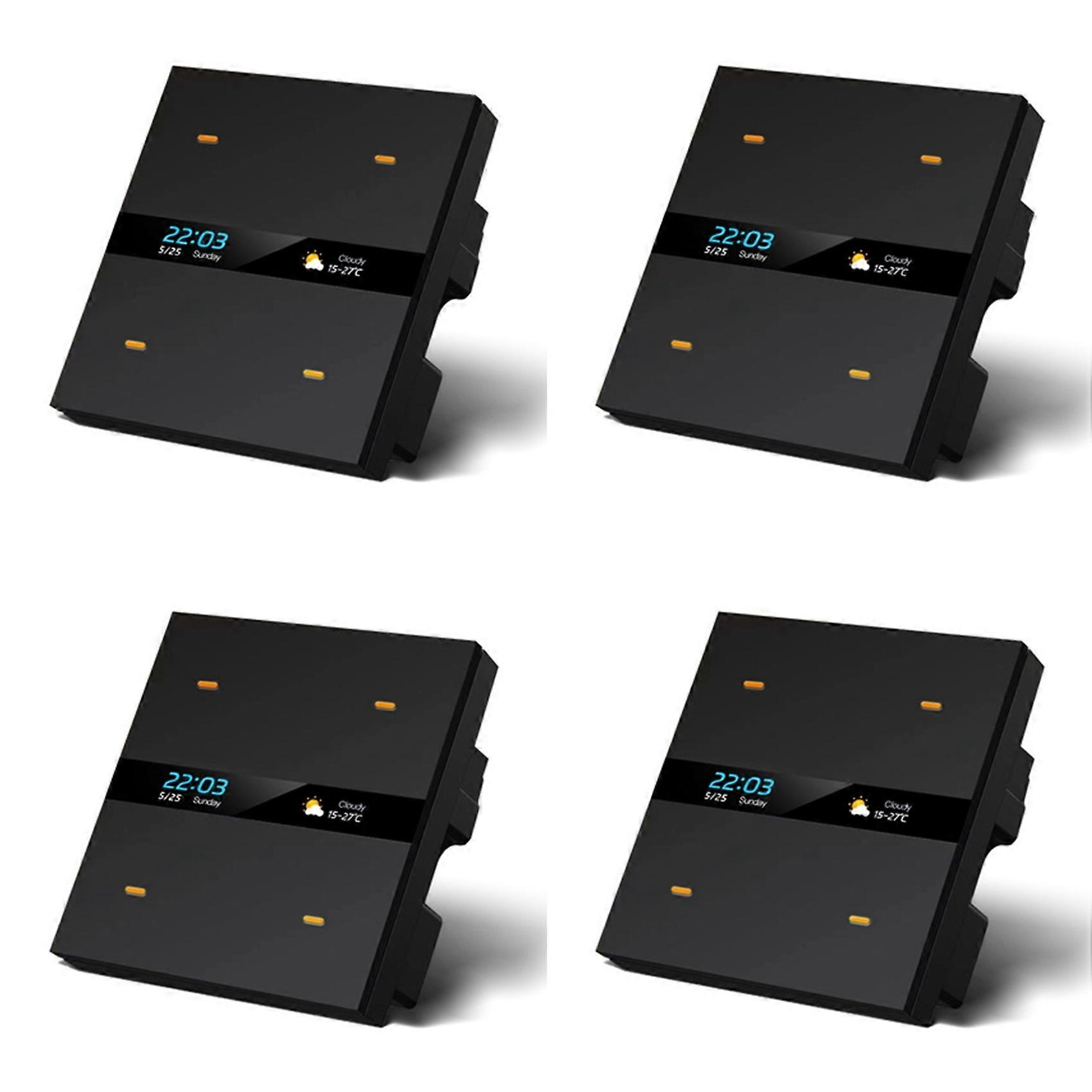 4X Tuya Zigbee Smart Scene Switch Lighting Smart Control Scene Control Switch Panel Smart Socket Switch 485 86 Box C
