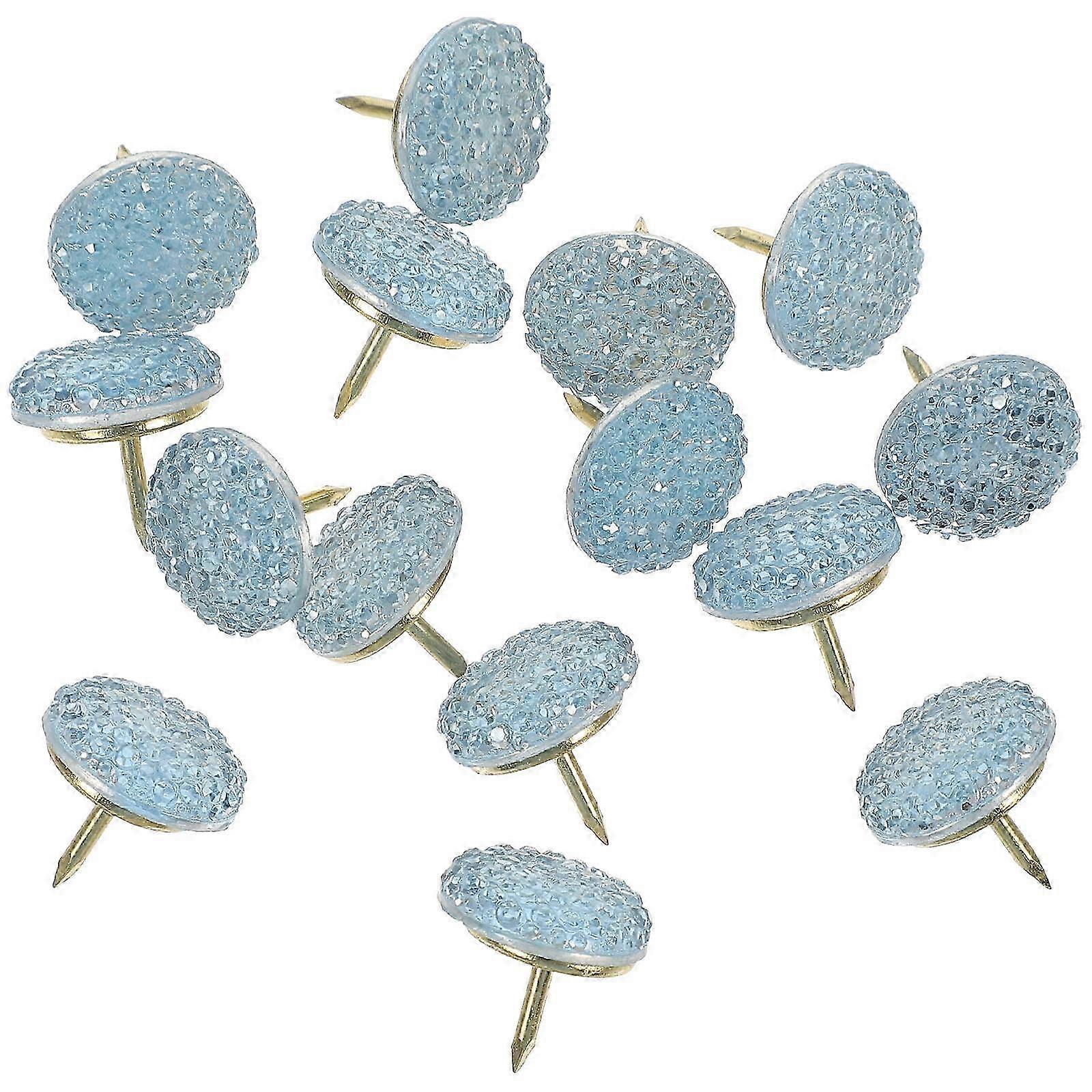 Candy-shaped thumbtacks for securing, 60 blue pack
