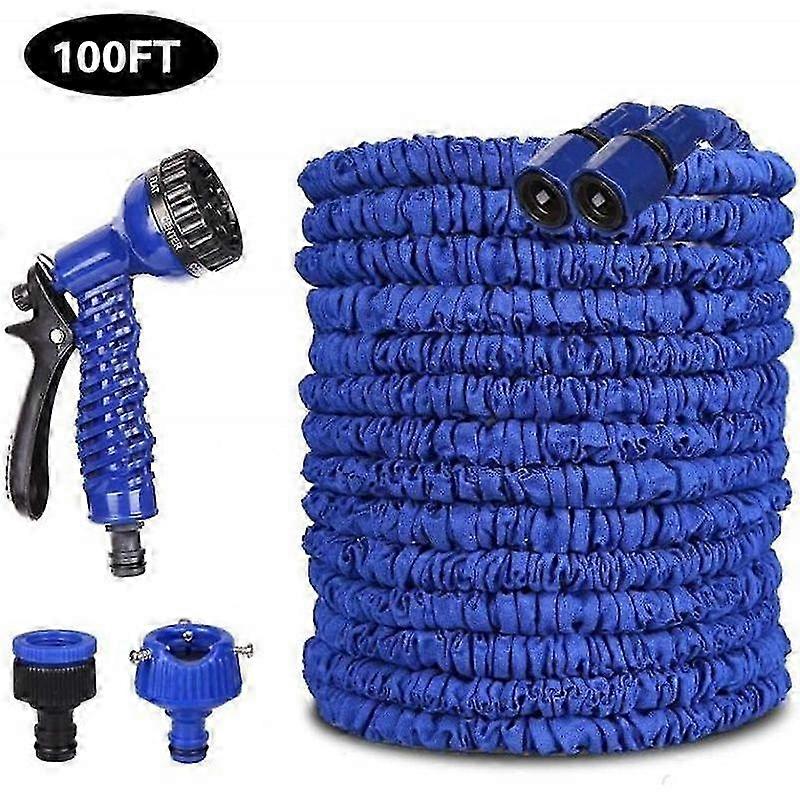 30m/100ft retractable hose, blue