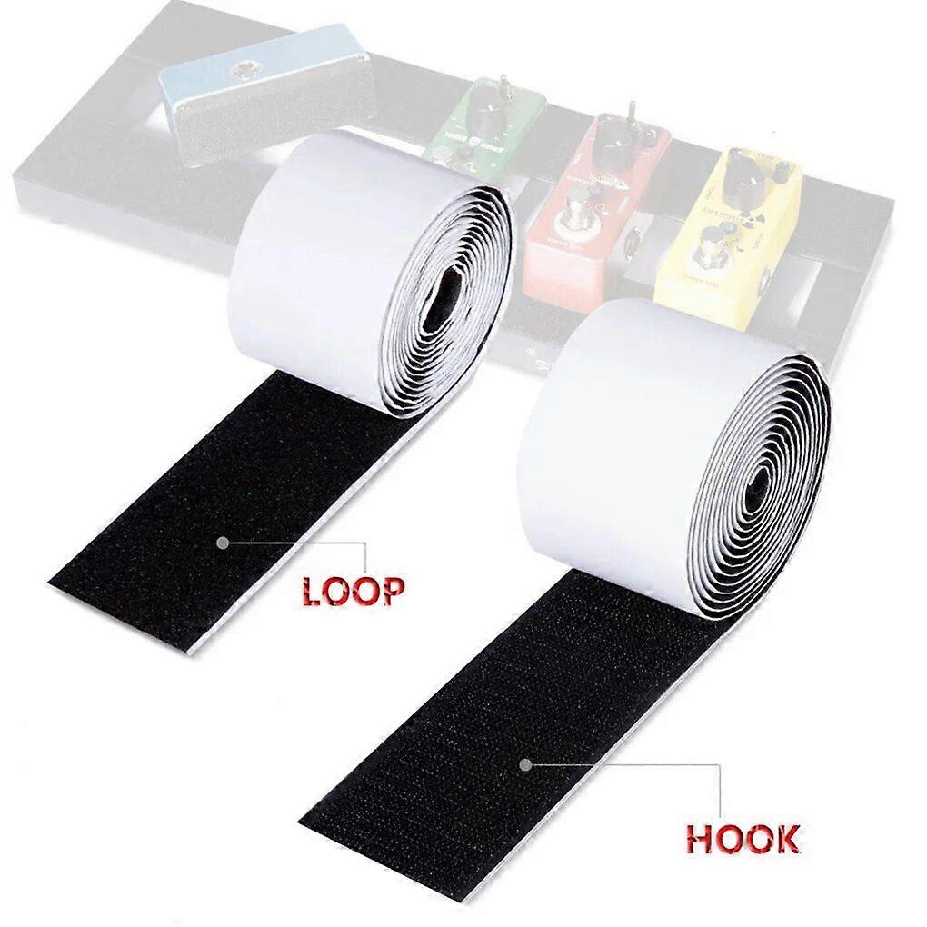 Elgitarr Effekter Pedal Board Montering Tejp Hook Loop Grepp Roll Instrument Supplies 5cm 2m